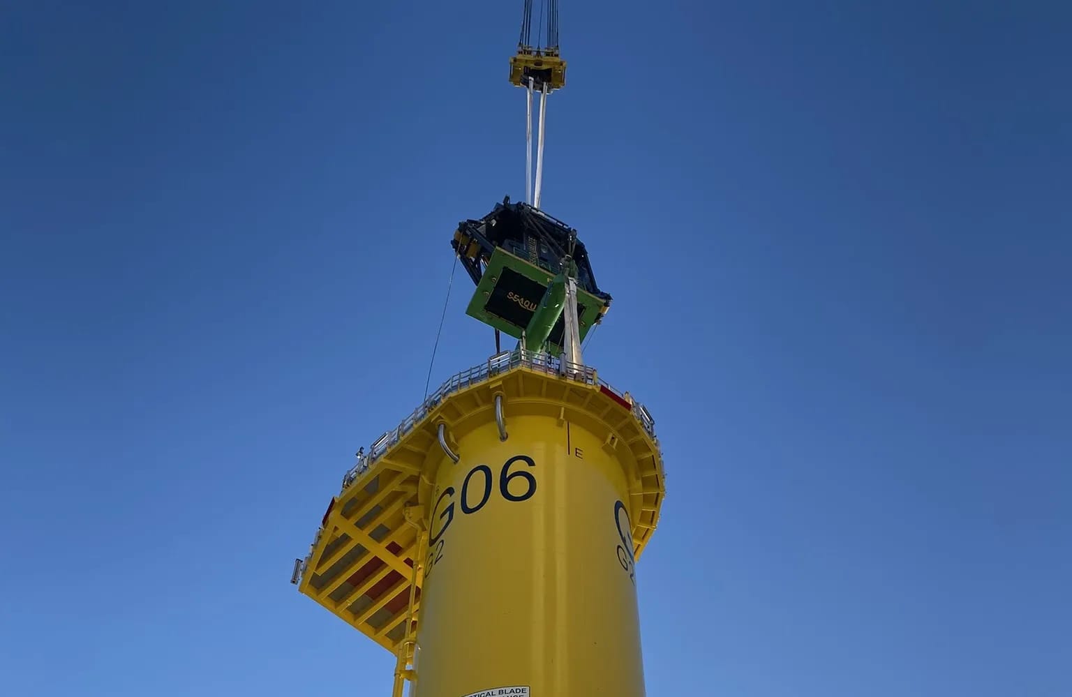 Transition Piece being installed using the HC750