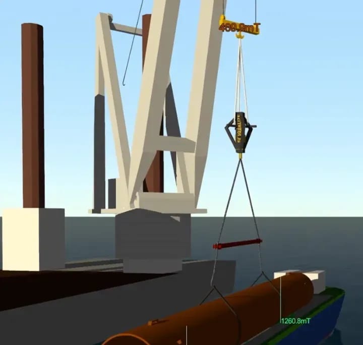Monopile feeder lifting